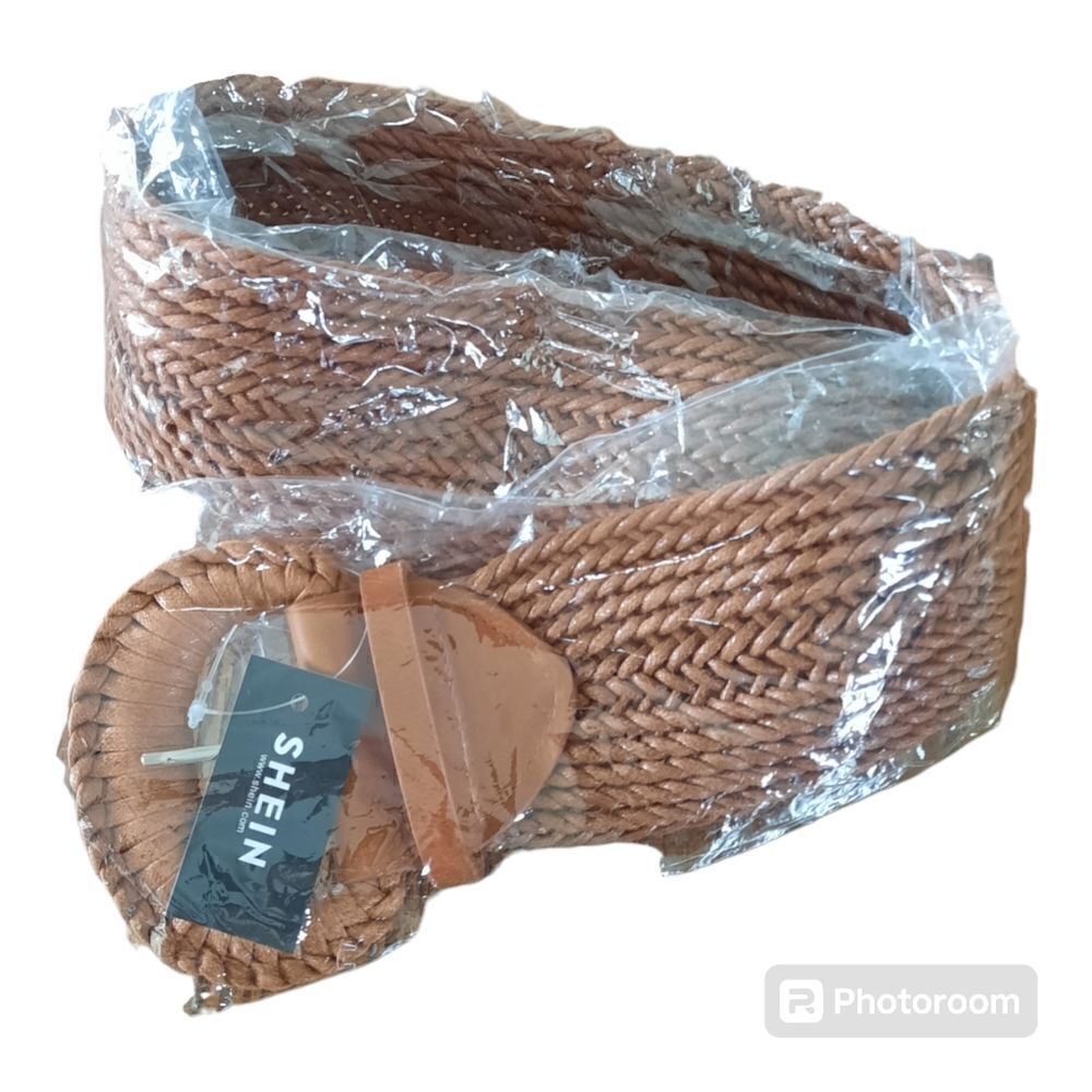 SHEIN Unisex Versatile 2.5CM Needle Buckle Woven Belt